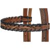 Silver Royal Sunflower and Black Lace Headstall and Breastcollar Set