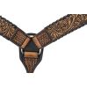 Silver Royal Sunflower and Black Lace Headstall and Breastcollar Set