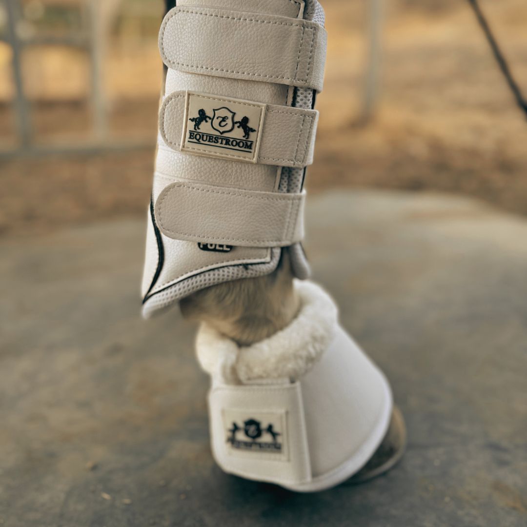 B&W - White Bell Boots