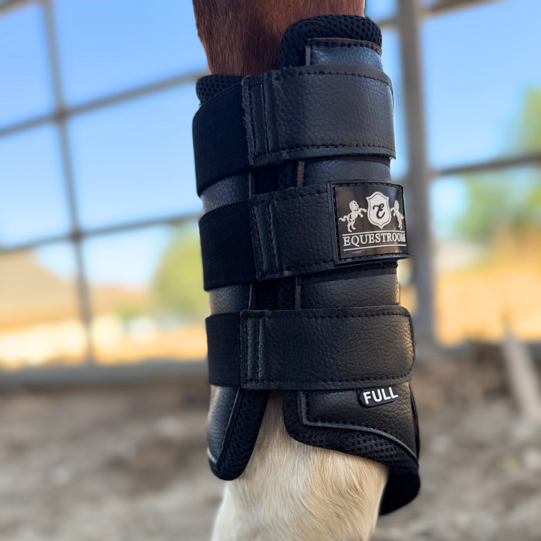 B&W - Black FlowFlex Brushing Boots