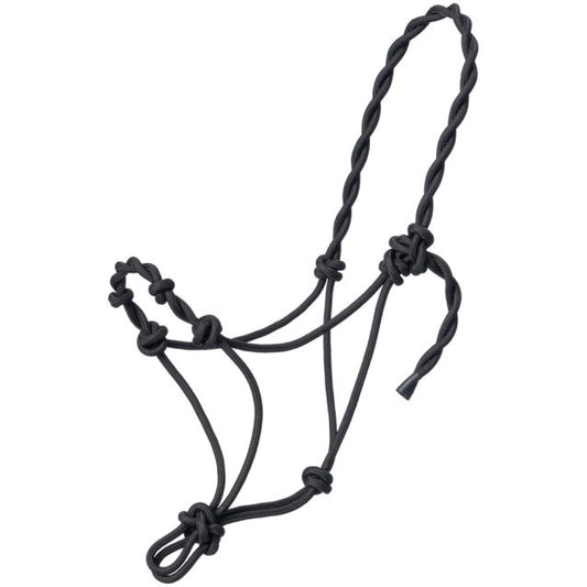Tough1 Knotted Pony Rope Halter with Twisted Crown
