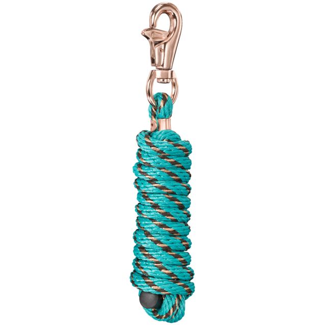 Tough-1 Poly Lead Rope with Rose Gold Triggerbull Snap
