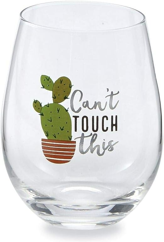 Can't Touch This Stemless Wine Glasses (PAIR)
