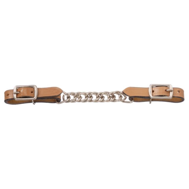 Royal King Flat Leather Curb Chain