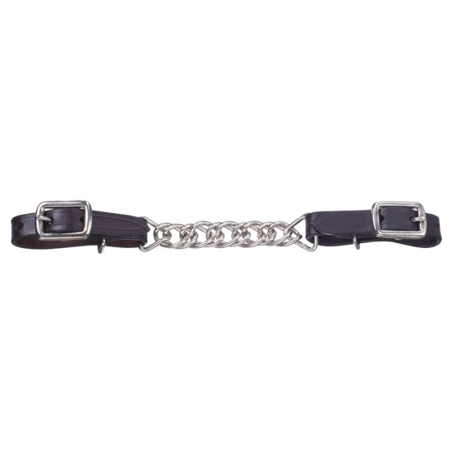 Royal King Flat Leather Curb Chain