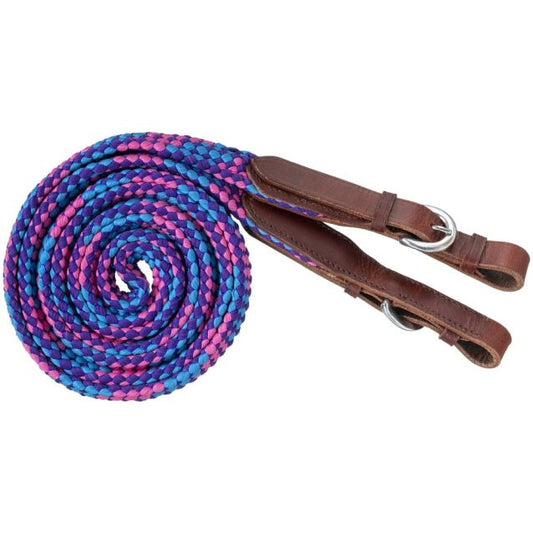 Tough-1 7ft Flat Braided Trail Reins