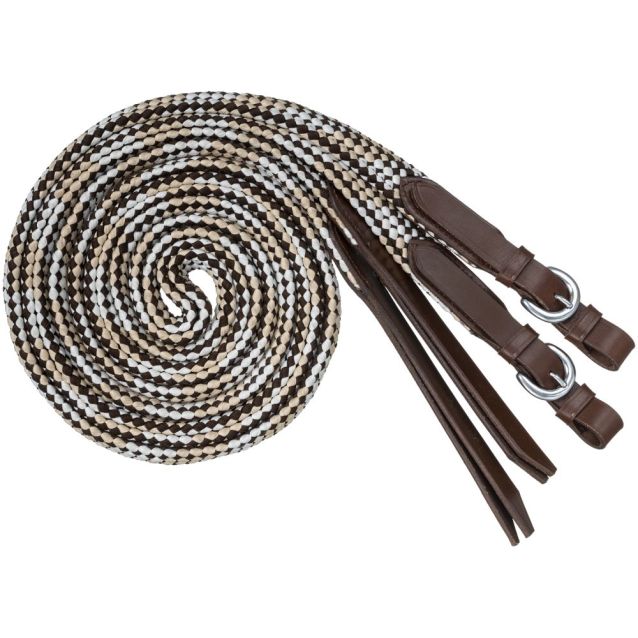 Tough-1 Flat Braided Split Reins