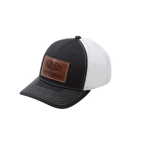 Weaver Leather Cap with Engraved Leather Patch