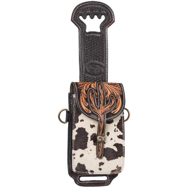 Tough1 Leather Rear Cinch/Horn Bag