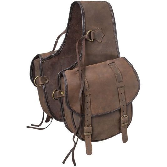 Tough-1 Soft Leather Saddle Bag