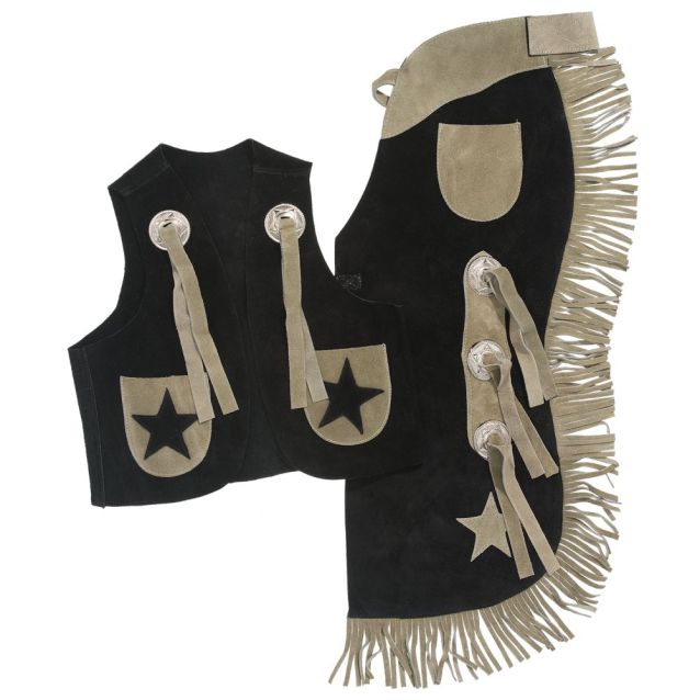 Tough-1 Youth Vest & Chap Set with Stars