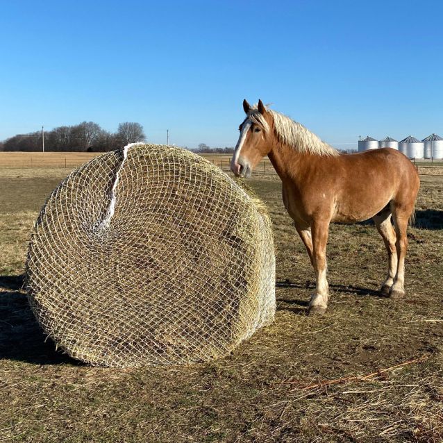 Tough-1 6x6 Twisted Cord Round Bale Hay Net