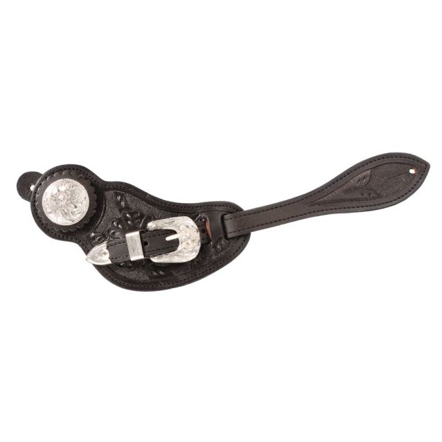 Royal King Floral Spur Straps with Silver