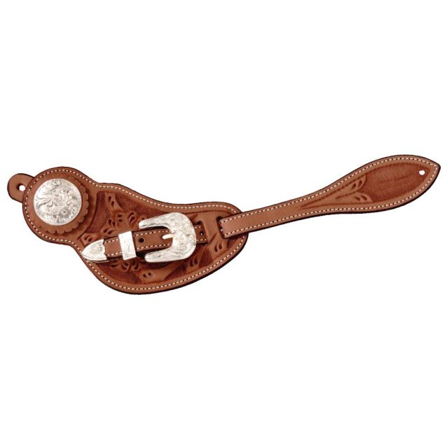 Royal King Floral Spur Straps with Silver