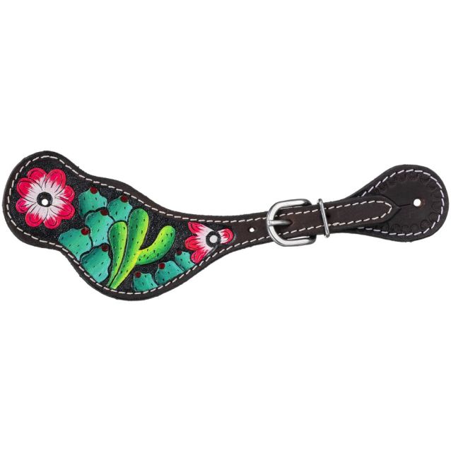 Tough1 Pink Cactus Flower Spur Straps