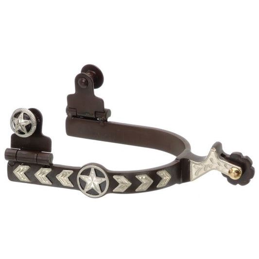 Ladies Tough-1 Engraved Star and Arrow Spurs