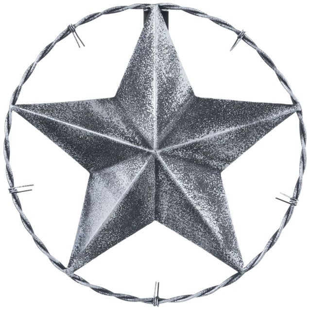 Barbed Wire Star - 8"