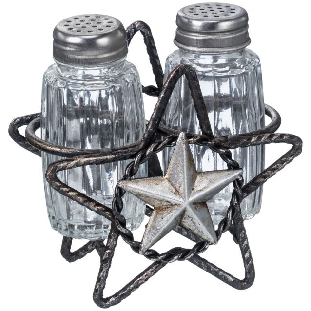 Wire Star Salt and Pepper Shaker Set