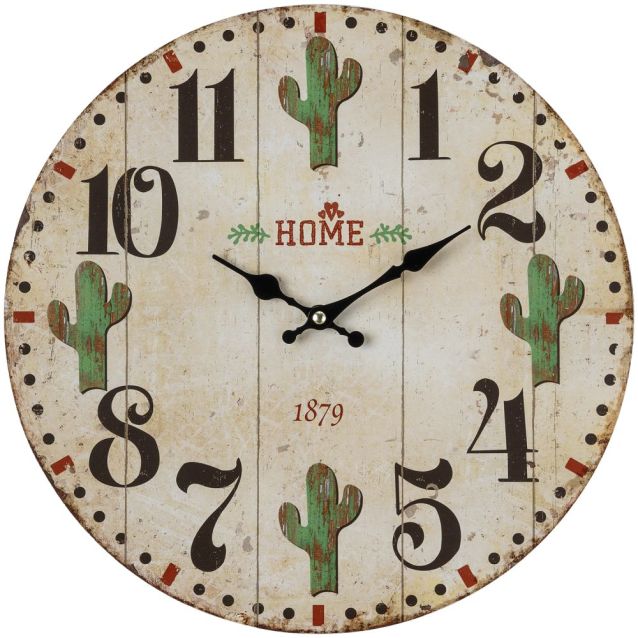 Cactus Tree Clock Wooden Cactus Wall Clock – Lazy B Western Wear & Tack