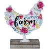 Floral Tabletop Farm Animal Décor