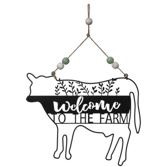 Cow "Welcome to the Farm" Sign