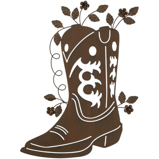 Rustic Cowgirl Boot Wall Sign