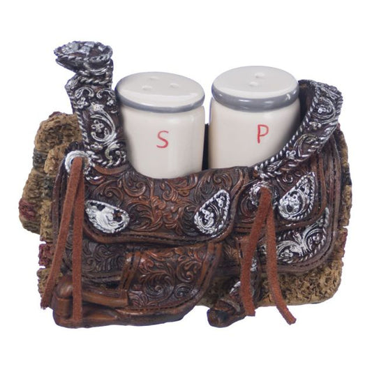 Western Saddle Salt & Pepper Shaker Set