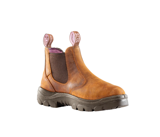 Ladies Steel Toe Boots by Steel Blue -Brown Hobart