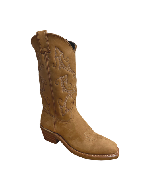 Ladies Abilene 11" Tan Nubuck Cowhide Boot 9073