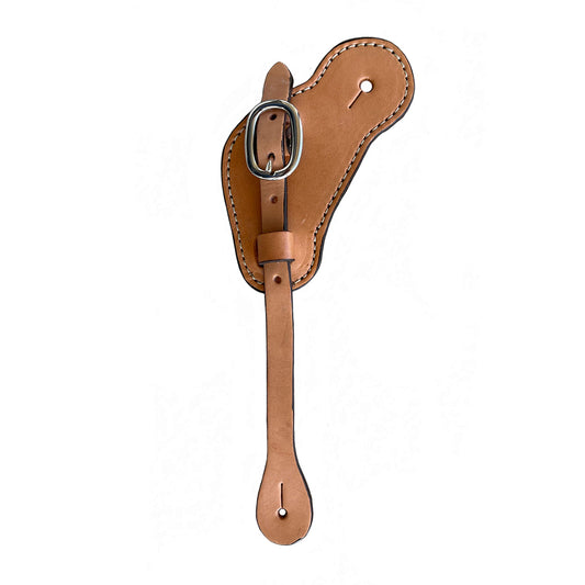384 Men's cowboy spur straps golden leather