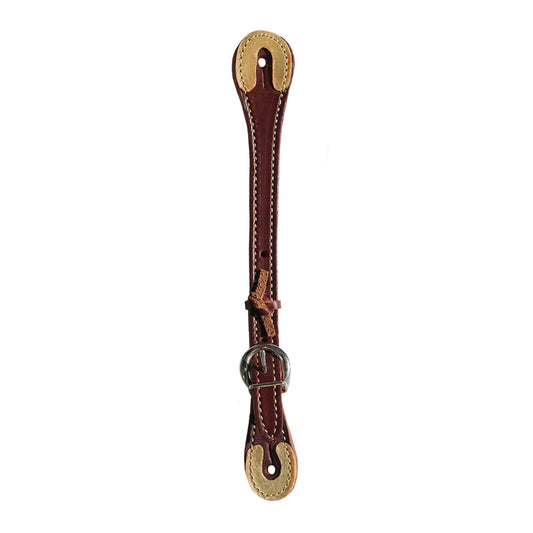 390-L Men's spur straps latigo leather with rawhide tips