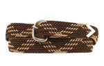 Woven Braided Belt - Brown and Tan