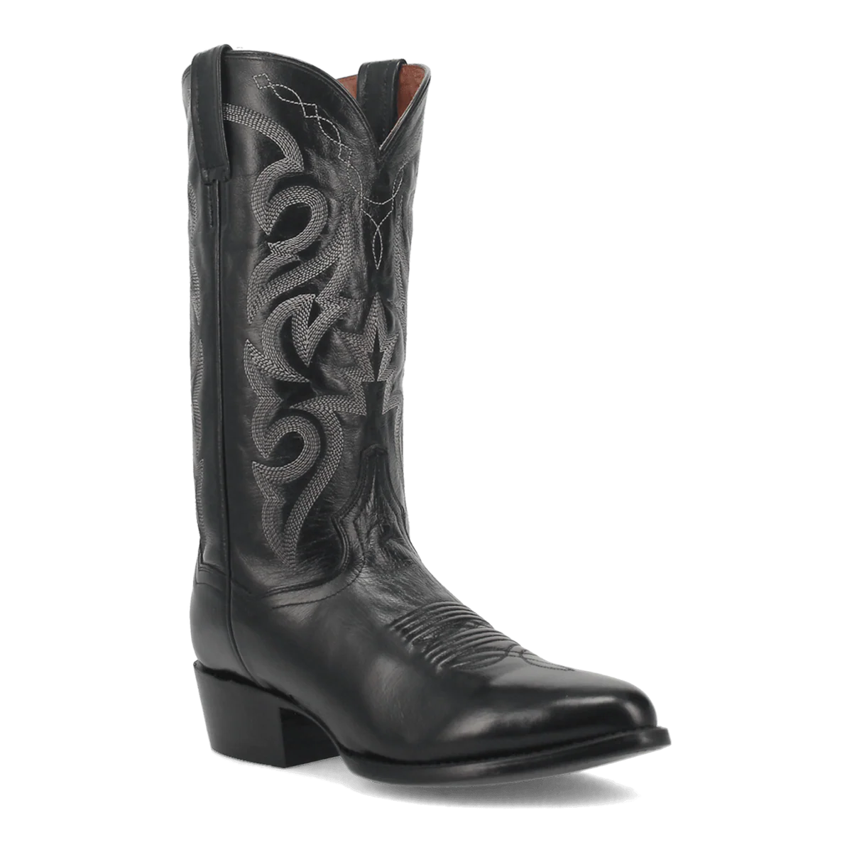 Men's Milwaukee Black Round Toe Boots by Dan Post