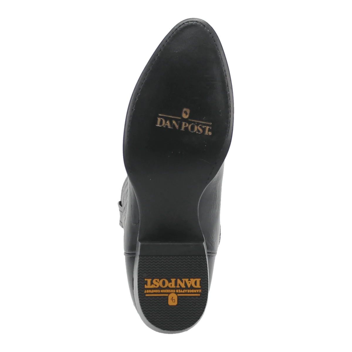 Men's Milwaukee Black Round Toe Boots by Dan Post