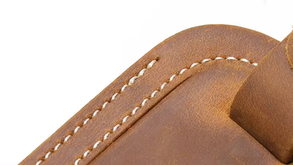 Full Grain Leather Luggage Tag