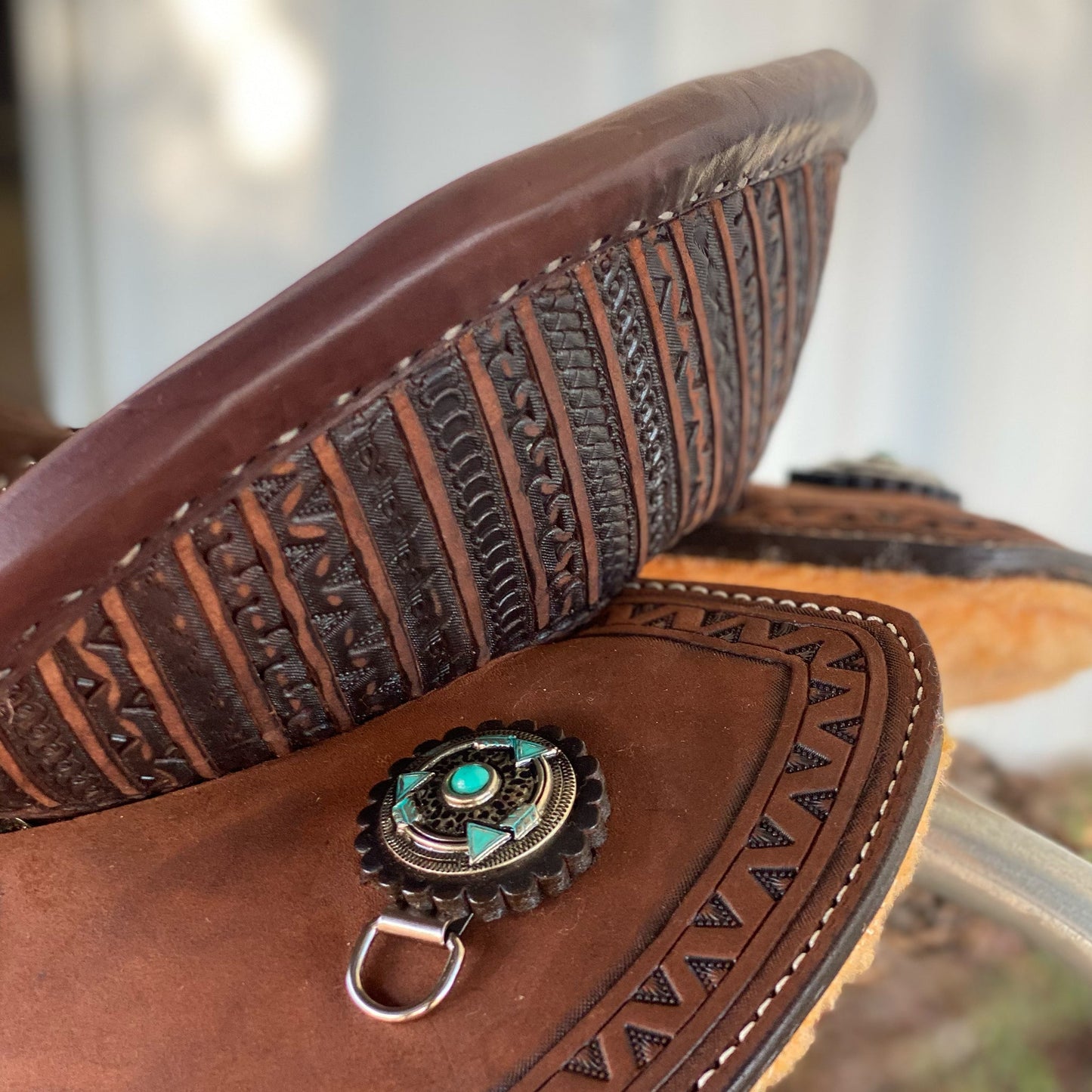 Geo-Aztec Alamo Air Barrel Saddle