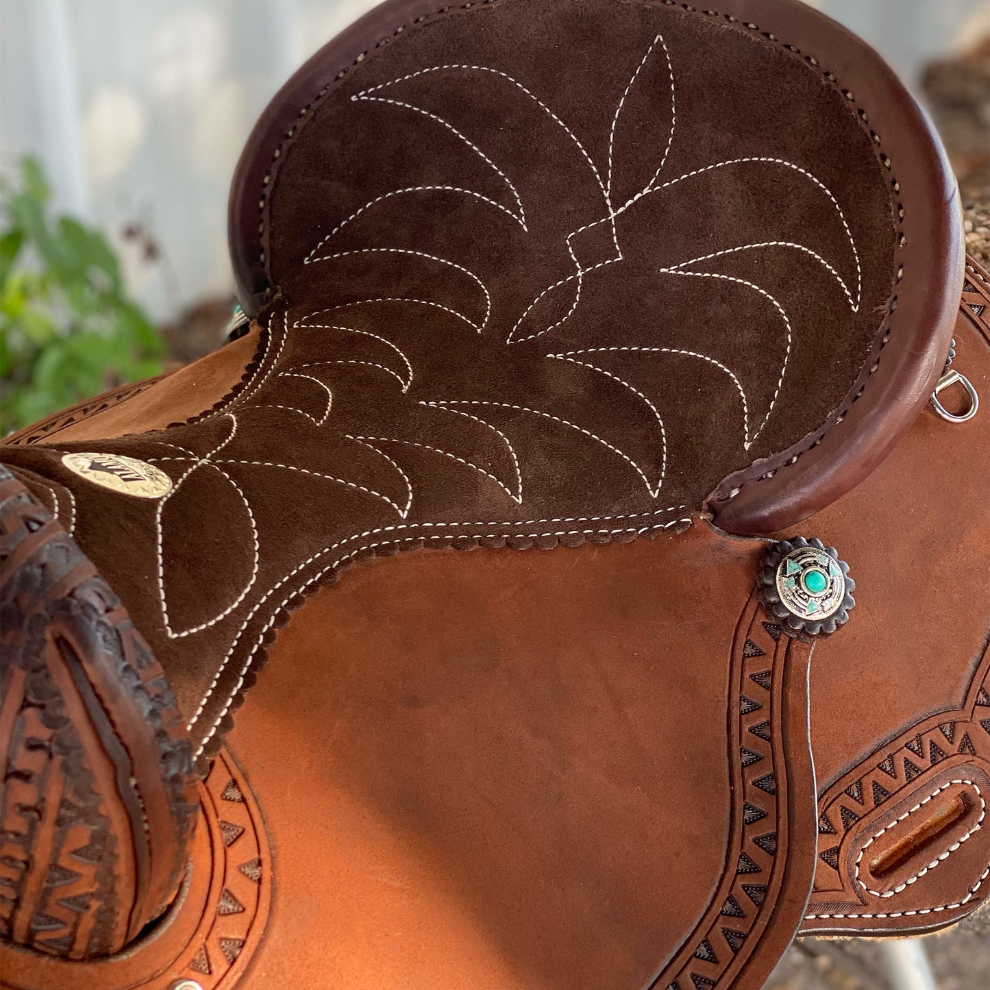 Geo-Aztec Alamo Air Barrel Saddle