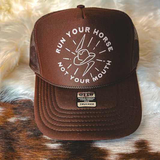 Run Your Horse Foam Hat