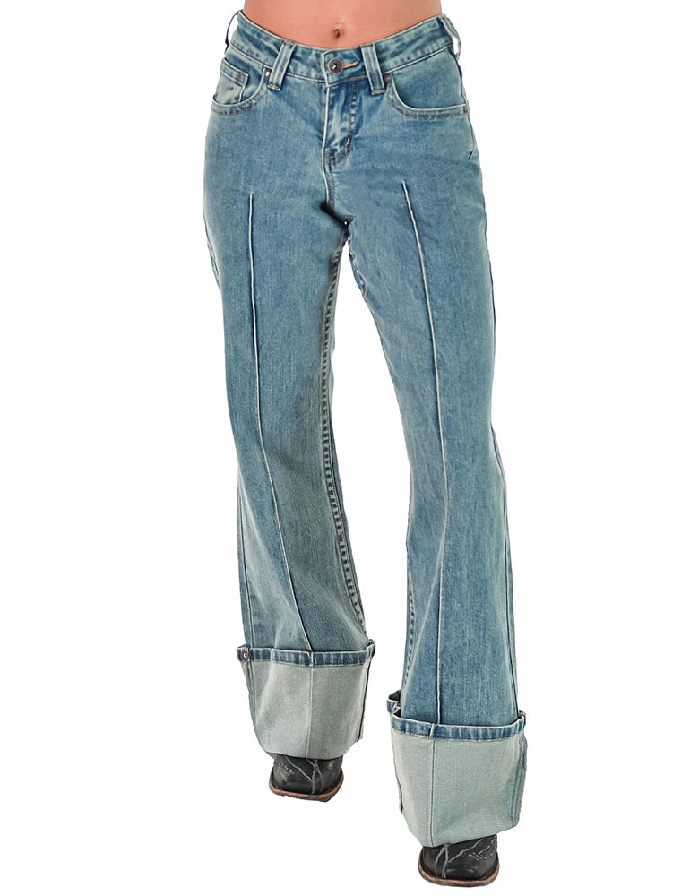 Cowgirl Tuff Ladies DFMI Big Cuff Jeans