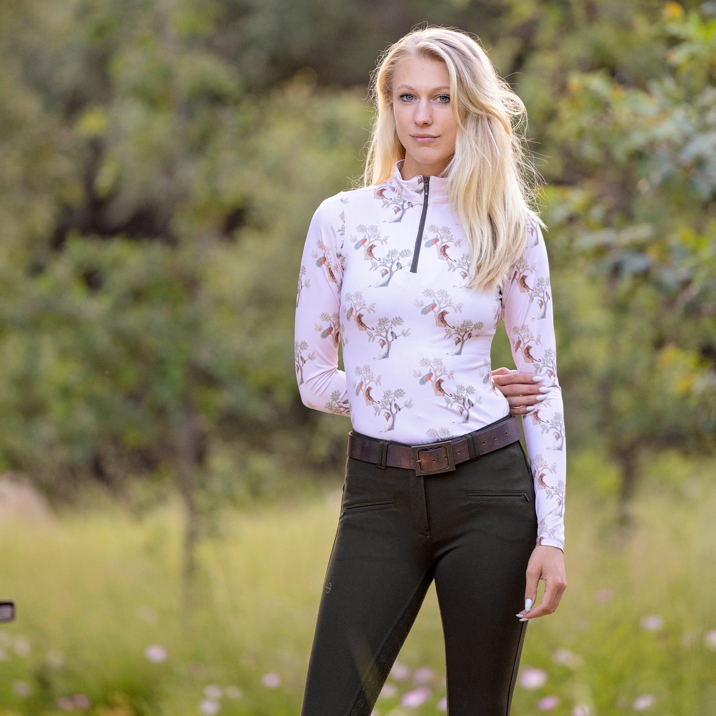 Kimberly Full Seat Breeches - Olive Green