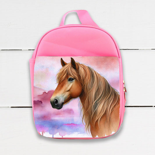 Watercolor Horses Insulated Lunch Bag