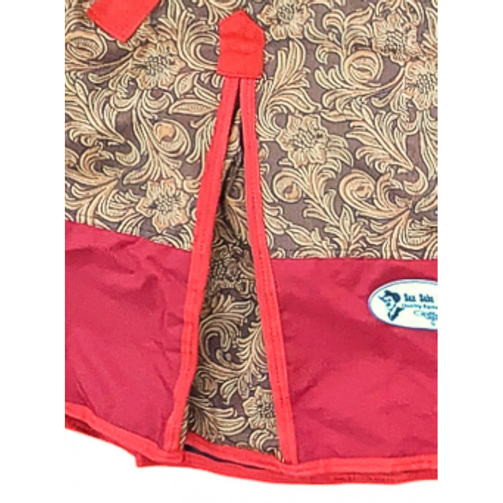 E600 Turnout Blanket - RED FLORAL