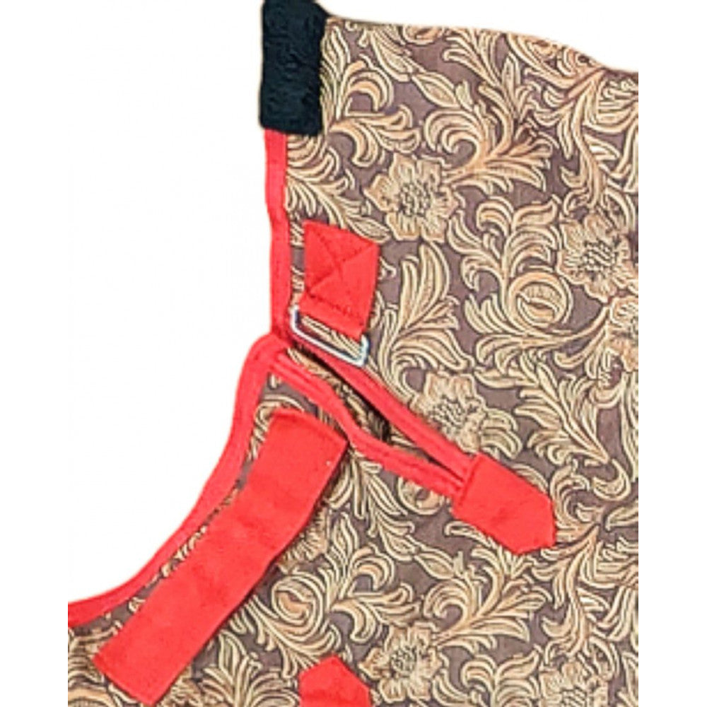 E600 Turnout Blanket - RED FLORAL