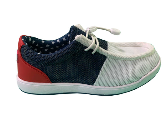 SKŌNI Men's Golf Shoe - Red/White/Blue