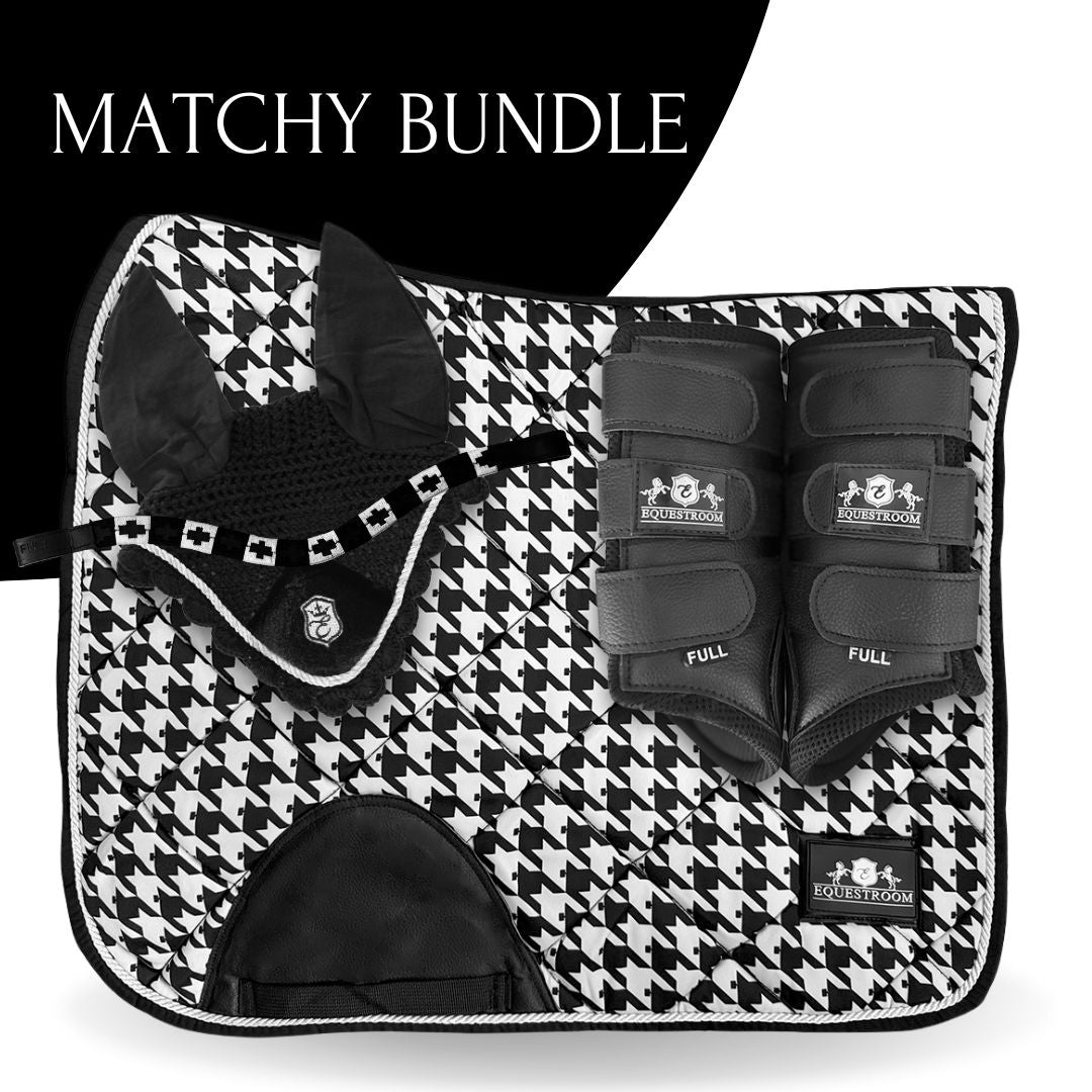 B&W - Herringbone Saddle Pad Set