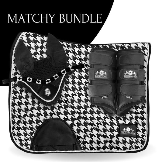 B&W - Herringbone Saddle Pad Set