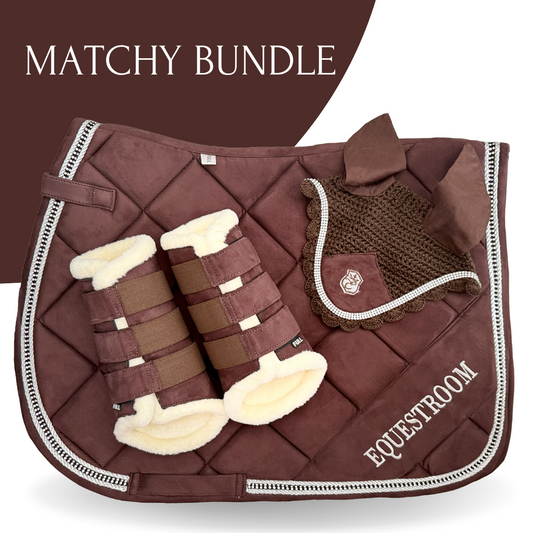 Spiced Cocoa Saddle Pad Set