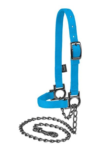 Nylon Adjustable Sheep Halter with Chain Lead
