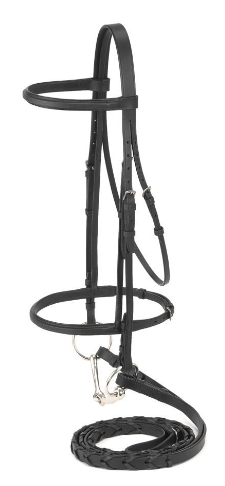 Square Raised Snaffle Bridle