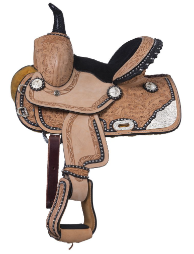 Silver Royal Burn The Breeze Barrel Saddle